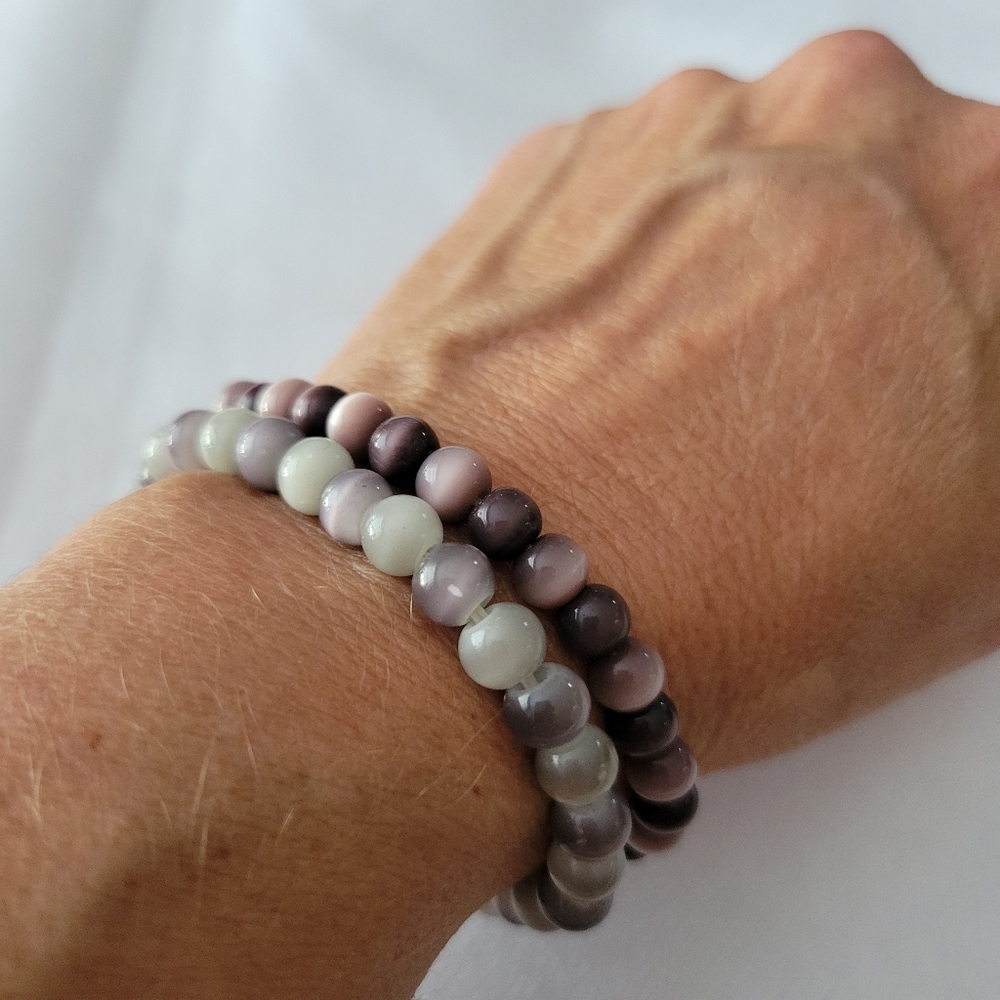Beaded Stretch Bracelets Set Of 2